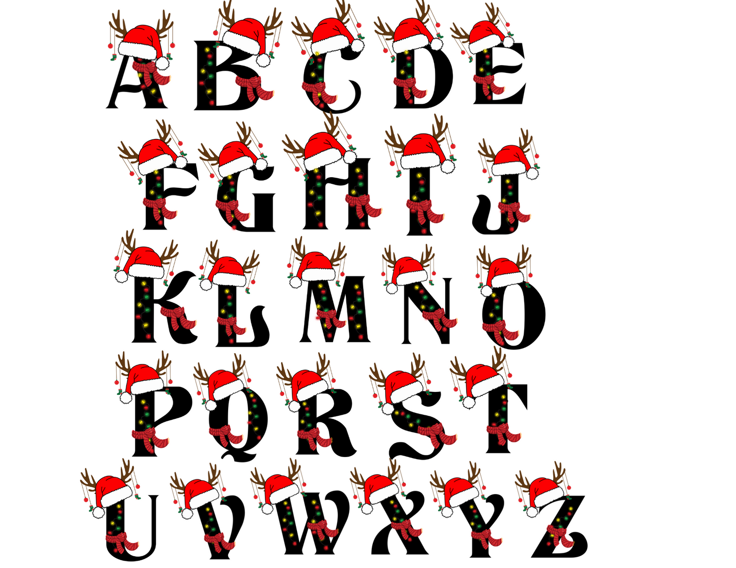 Christmas Alphabet Shirt
