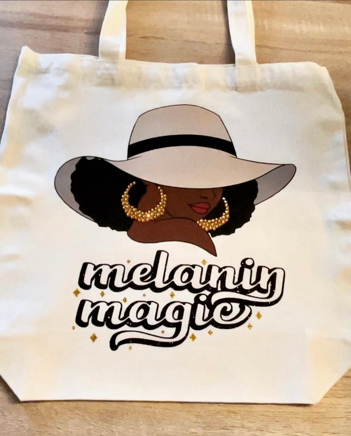 Melanin Magic Canvas Tote