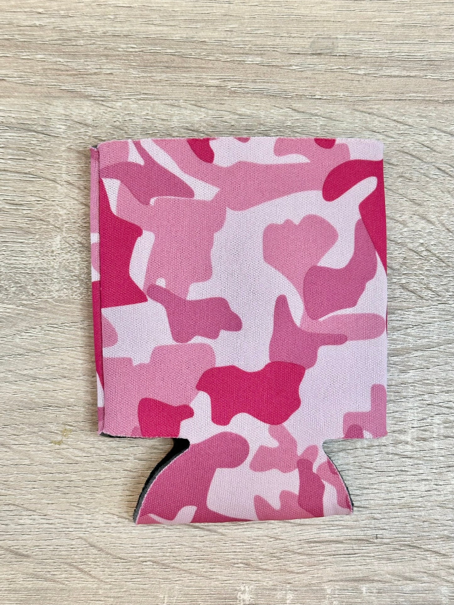 Pink Camo Can Cooler