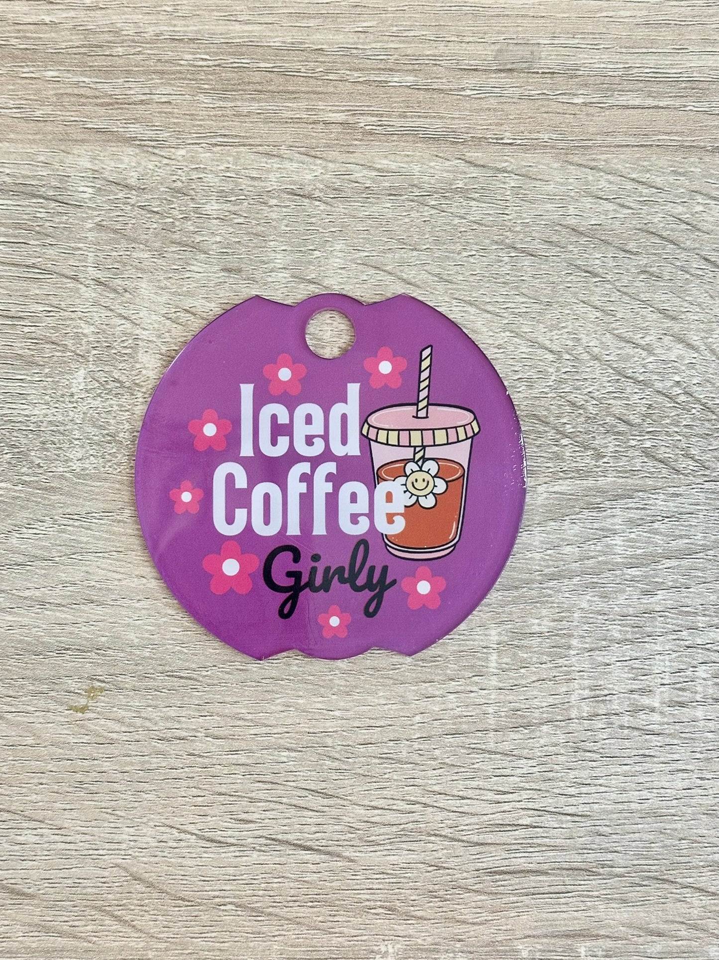 Iced Coffee Girly Tumbler Lid
