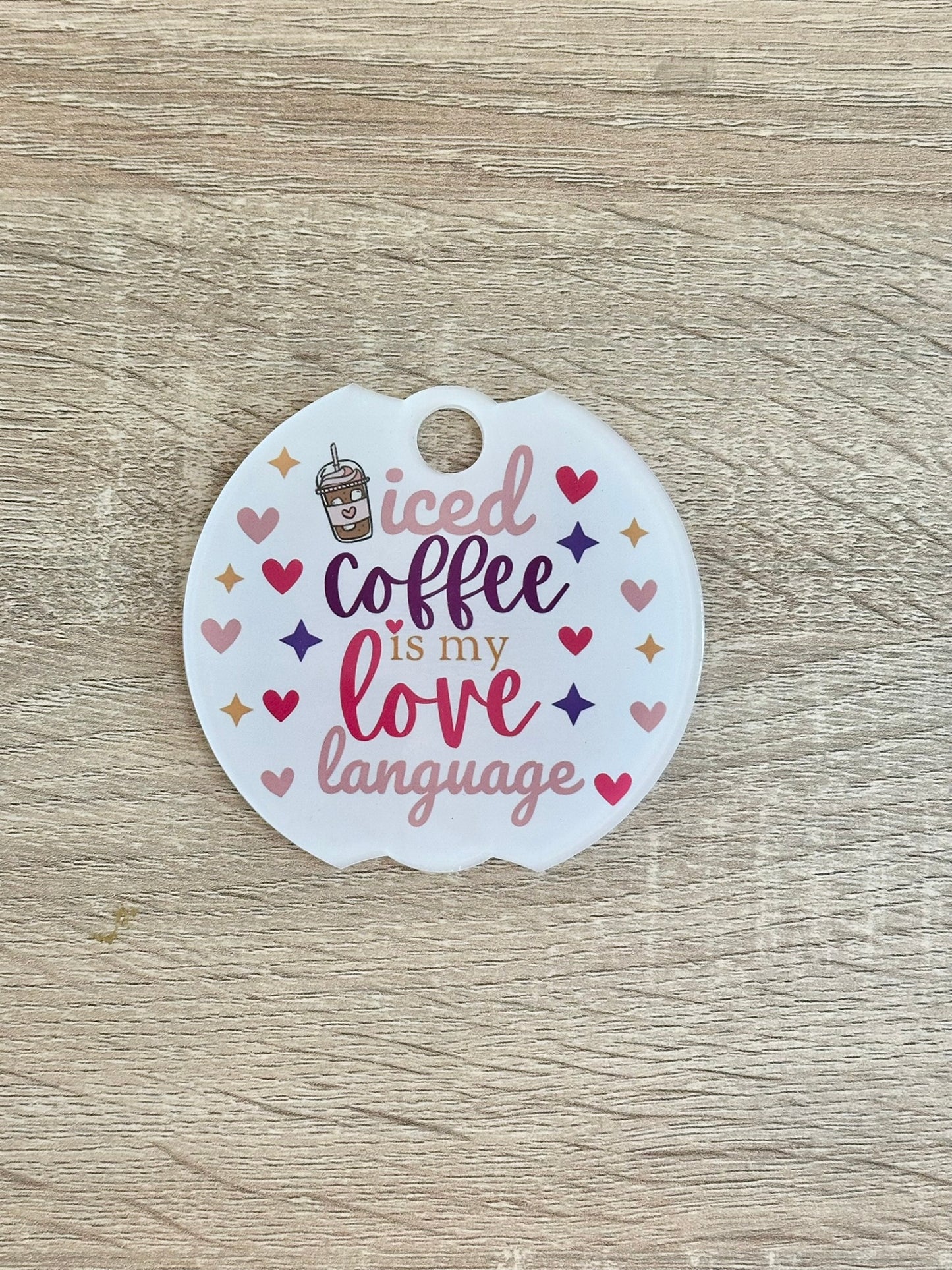 Iced Coffee is My Love Language Tumbler Lid