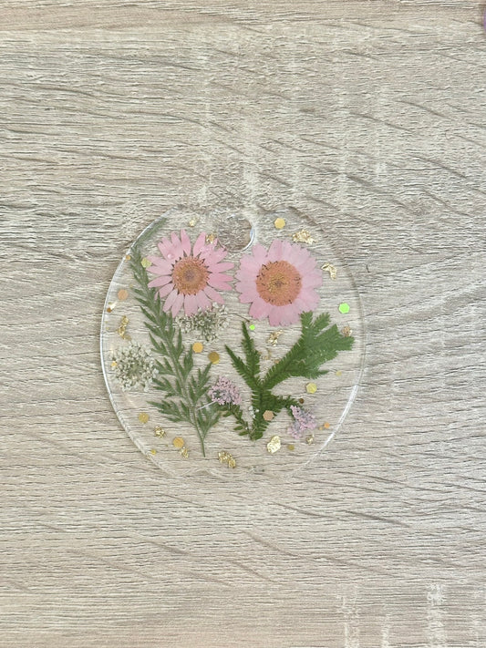 Pink Dried Flowers Stanley Lid Topper
