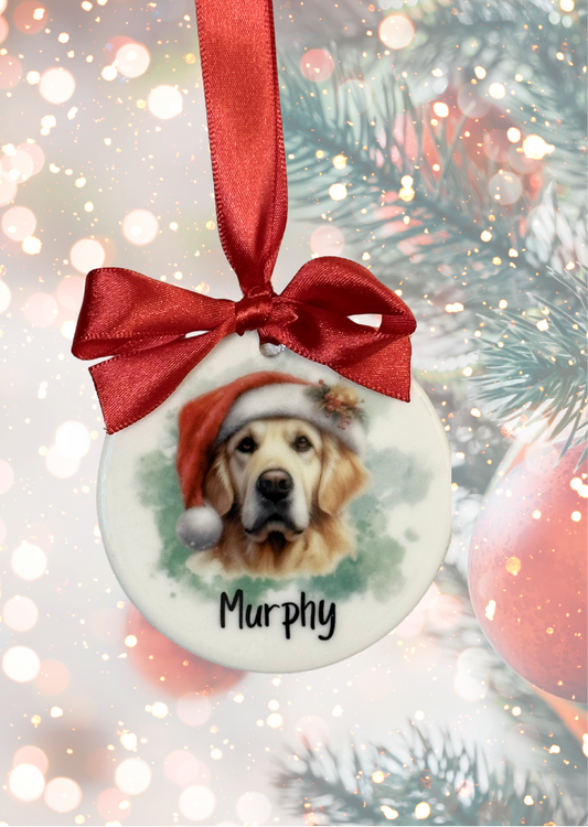 Christmas Dog Ornament