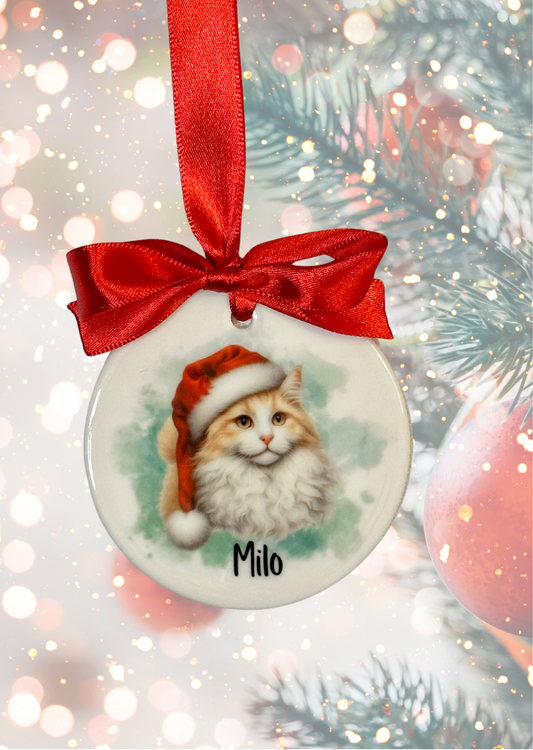 Christmas Cat Ornament